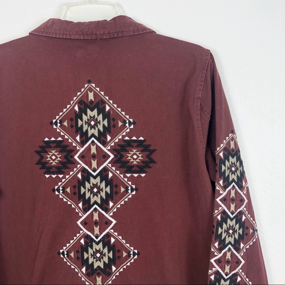 Peach Love California Aztec Embroidered Jacket - Picture 5 of 8